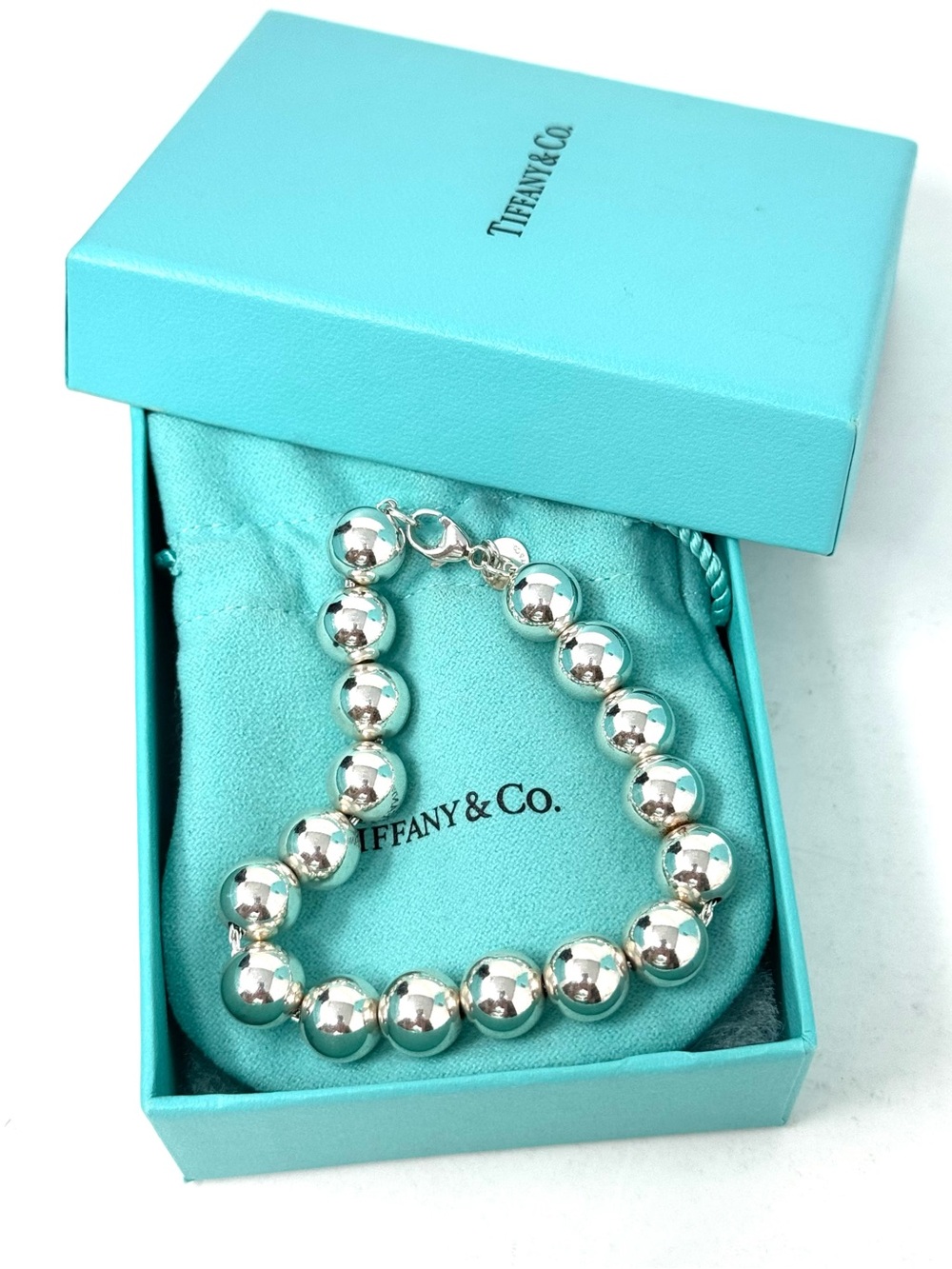 Authentic Tiffany & Co. Ball Beaded 10mm Bracelet. - Picture 9 of 10
